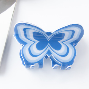 Korean Ins Style Solid Color Plastic Unisex Butterfly Hair Claw Clips Daily Use Elegant Accessories Wholesale - Product Image 4