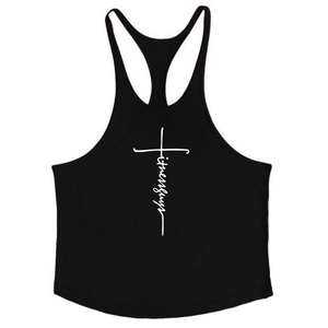 Impresión personalizada Fitness culturismo gimnasio ropa entrenamiento chaleco sin mangas Stringers camiseta sin mangas para hombres - Product Image 1