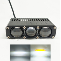Nouveau phare LED intégré à 3 yeux Future Eye 60W, faisceau haut/bas, 12V 5000K, éclairage de conduite, lampe avant de voiture dissimulée
