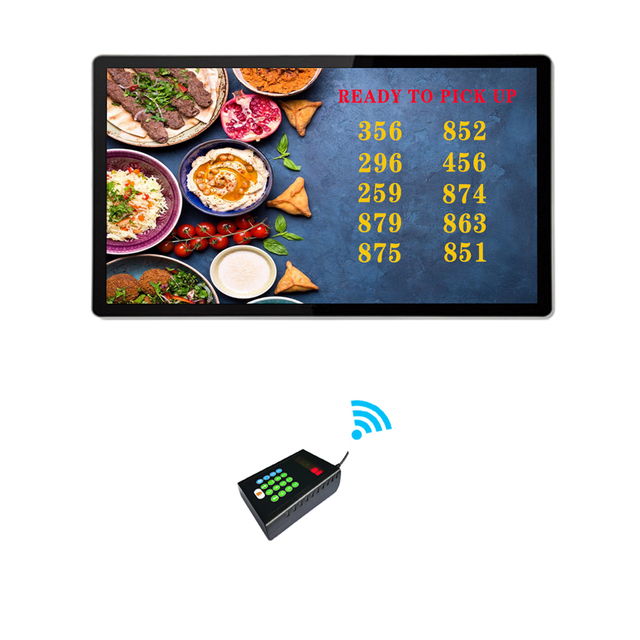 Wireless Customer Number Calling System Restaurant Pager Queue Management System Loud Speaker Display for Business