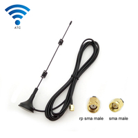 Antenne omnidirectionnelle 2.4G à ventouse 222*30mm 5dBi 2400-2500mhz, antenne magnétique Wifi 3M pour routeur