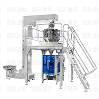Machine industrielle verticale de remplissage et de scellage pour sachets de café, chips, snacks, noix, bonbons, granulés et épices