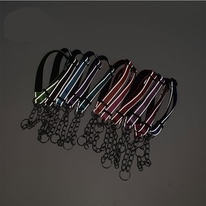 게으른 애완 동물 스테인레스 스틸 체인 조정 가능한 반 체크 개 목걸이 노 풀 워킹 훈련을 위해 반사 - Product Image 6