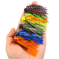 Aotuo Leurre souple en silicone 13g 7cm avec hameçon jig pour la pêche au bar, au brochet, en eau salée et en eau douce