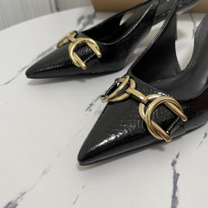 Zapatos de Mujer, Sandalias de Verano Sexys de Diseño, Mules Negros con Tacón Alto para Mujer - Product Image 6