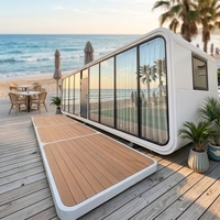 Villa Apple Pod de luxe préfabriquée, cabane intelligente avec verrière panoramique pour hôtel écologique, hôtel boutique, Airbnb, glamping, mini-maison