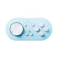 Mini Control Inalámbrico KS54, Control de Bolsillo Portátil para Switch, PC, Teléfono con Macro, Turbo, Vibración Ajustable y Reasignación de Teclas