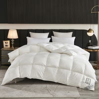Direkt vom Hersteller: Luxuriöse Weiße 95% Gänsedaunendecke, 100% Baumwolle Tabby-Webmuster, Ganzjahres-Hoteldecke in Queen- und King-Size, Wärmend