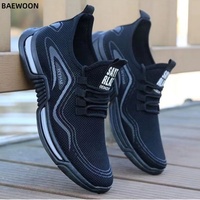 BAEWOON B97 Homme Nouvelles Chaussures de Sport Décontractées Respirantes en Maille Tendance Été Baskets de Course à Semelle Souple en Maille Tissée Volante