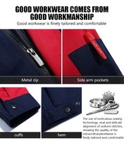 Ensembles de vêtements de travail unisexes d'automne avec logo personnalisé uniforme de travail de construction confortable pour hommes et femmes ensemble veste + pantalon de travail 2 pièces