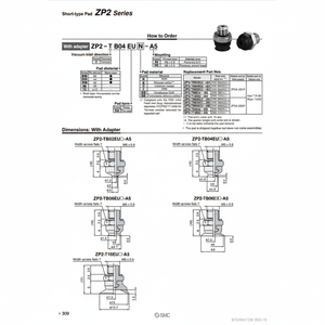 ZP2-TB04EUS-A5แผ่นสุญญากาศนิวเมติก SMC สำหรับบริการเครื่องจักร - Product Image 1