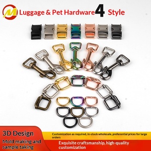 Set di 4 Pezzi in Acciaio Inox di Lusso <span class=keywords><strong>per</strong></span> Accessori da Viaggio, Fibbie <span class=keywords><strong>per</strong></span> Articoli in Pelle, Guinzagli <span class=keywords><strong>per</strong></span> <span class=keywords><strong>Cani</strong></span> - Product Image 4