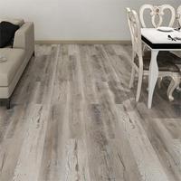 Carrelage de sol en plastique à grain de bois hybride le plus populaire, approvisionnement en usine, revêtement de sol stratifié LVT, revêtement de sol en planche de vinyle à poser en vrac de 5mm