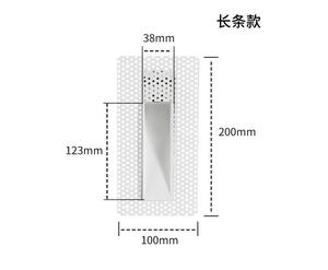 ברזל נעול-פחות מדרגות קיר אלומיניום מקורה רכוב מנורת רגל הוביל מדרגות מדרגות אור - Product Image 5