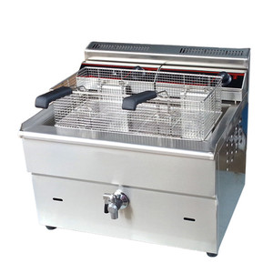 <span class=keywords><strong>Friggitrice</strong></span> Professionale a Gas con Propano 40 <span class=keywords><strong>L</strong></span> in Acciaio Inox 1 Vasca <span class=keywords><strong>2</strong></span> Cestelli - Product Image 4