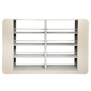 Высококачественная библиотека канцелярская мебель книжная полка металлическая книжка двойная более функциональная - Product Image 4