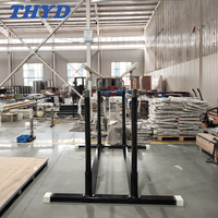 Barres parallèles réglables en hauteur en bois pour l'intérieur avec rails en fibre de verre plaqués bois, utilisées pour l'entraînement de gymnastique des enfants et des adultes