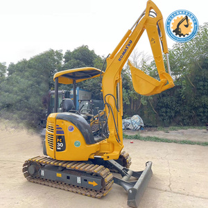 Mini-excavatrice Komatsu PC30 d'occasion, petite pelle hydraulique sur chenilles, bon état - Product Image 5