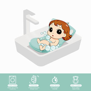 Ensemble <span class=keywords><strong>de</strong></span> tapis <span class=keywords><strong>de</strong></span> <span class=keywords><strong>bain</strong></span> pour enfants en plastique pliable et imperméable avec siège <span class=keywords><strong>de</strong></span> <span class=keywords><strong>bain</strong></span> pour bébé sûr pour le massage, pour la douche et les toilettes - Product Image 2