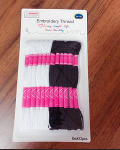 Kit de punto de cruz con gradiente de hilo de 8-12 colores, hilos DIY de arcoíris Premium, costura artesanal, madeja, bordado, hilo de algodón - Product Image 4