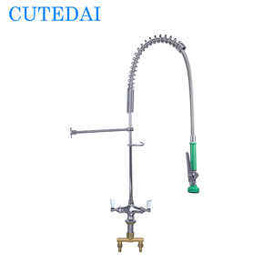 Eco-friendly Pre-risciacquo <span class=keywords><strong>rubinetto</strong></span> del lavello da cucina commerciale in ottone altalena <span class=keywords><strong>con</strong></span> spruzzatore aggiuntivo per uso alberghiero per il <span class=keywords><strong>bagno</strong></span> - Product Image 1