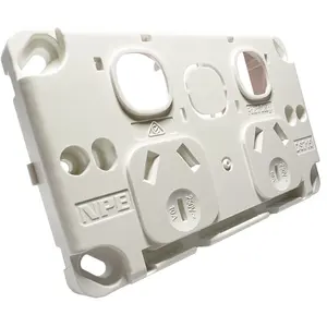 High Precision PC Injection Plastic Socket Wall Switch Panel Customized Mold Plastic Parts
