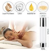 Bouteille de pompe à air sans air pour sérum de lotion 10 ml 20ml 30ml 50ml bouteille rechargeable sans air bouteille de pompe sans air 10 ml