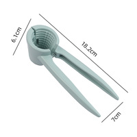 Aluminium handmatige walnootklem trechtervormige duurzame notenopener & tang multifunctionele tang voor noten, gedroogd fruit & groenten