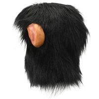 Masque de fête en latex tête de singe pour adulte, accessoire de déguisement fantaisie, cosplay animal, Halloween, anime, accessoires de costume amusants, vente en gros