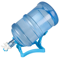 Support de Rangement Moderne en Plastique Amovible, Portable et Pliable pour Bouteilles d'Eau avec Robinets Distributeurs Individuels Antidérapants