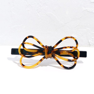 Pasador de Pelo con Lazo de Concha de Tortuga para Mujer, Pasador de Pelo de Resina Plástica, Pasador de Pelo Vintage de Acetato, Pasador de Pelo Francés Personalizado - Product Image 2