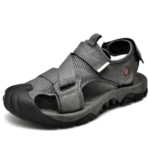 Nouveau modèle 2025 été <span class=keywords><strong>randonnée</strong></span> maille poids léger sandales hommes en plein air Eva marque logo en gros usine extra grande taille Euro47 chaussures - Product Image 1