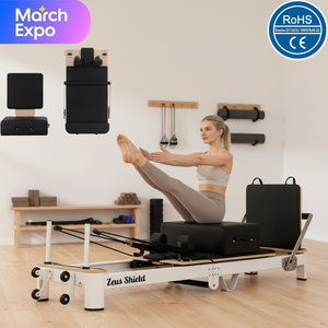เครื่องพิลาทิส<span class=keywords><strong>แบบ</strong></span>พับได้ อลูมิเนียมอัลลอยด์เกรดเชิงพาณิชย์ ทนทาน จากโรงงานโดยตรง <span class=keywords><strong>ป</strong></span>รับระดับได้ พกพาสะดวก สำหรับสตูดิโอพิลาทิสและสุขภาพ - Product Image 1
