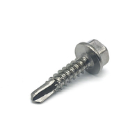 Vis autoforeuses M3 6,3 x 25 mm 19 mm 65 mm pour toiture métallique, bois, zinc, béton, acier inoxydable, tête hexagonale