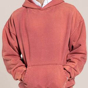 Sweat à capuche unisexe en molleton double couche surdimensionné en coton de style streetwear OEM - Product Image 2