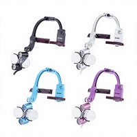 Lampe frontale chirurgicale dentaire électrique 2,5X-3,5X avec loupes binoculaires, design ergonomique, lumière LED, acier inoxydable, sans fil