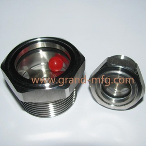 Acero inoxidable 304 NPT hilo 2 pulgadas 1 pulgada observar nivel de aceite mirilla indicador nivelador - Product Image 1