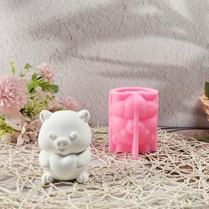 Moules de coulée en résine faits à la main pour bricolage Ins Style ornements décoratifs moules en silicone de porc W0595 outils de gâteau - Product Image 1