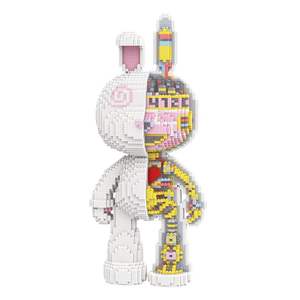 Modèle d'animal Mpin 55 cm, ours en peluche, Mech Momo, lapin, <span class=keywords><strong>puzzle</strong></span>, blocs de construction, jouet, cadeau d'anniversaire, décoration de salon, briques de jouets - Product Image 1