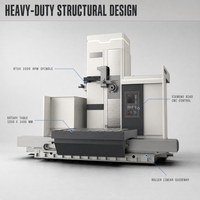 Machine à percer et à fraiser horizontale de type CNC certifiée CE WPB-11 4 axes, robuste