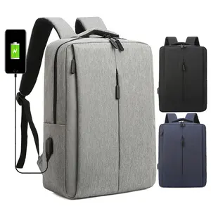 2022 OEM design USB charging laptop school backpack bag with custom logo