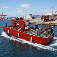 Bateau de sauvetage maritime en aluminium de 11,5 m avec canon à eau pour la lutte contre les incendies