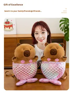Lindo Peluche de Capibara, Animal de Peluche que se Transforma en Muñeca Sirena, Peluches de la Sirenita, Regalos para Niños - Product Image 4
