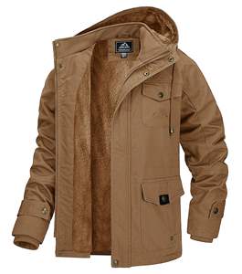 Chaqueta de Invierno Personalizada, Gruesa, Informal, de Trabajo, de Forro Polar, Cortavientos, de Algodón, Estilo Piloto, Chaqueta Cargo, Parka para Hombre - Product Image 4