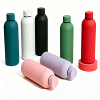 Bouteille d'eau sport isotherme en acier inoxydable 304/201, 500 ml/750 ml, à petite ouverture, finition mate, personnalisable avec logo OEM, vente en gros