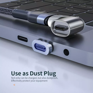 Cable de Carga Magnético PD de 100 W con Transferencia de Datos Tipo C USB-C 5A, Adaptador de Enchufe para Computadora Portátil <span class=keywords><strong>Mac</strong></span> - Product Image 5
