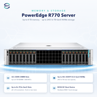 Nouveau PowerEdge R770 2026 avec 2 processeurs Intel Xeon de 6e génération, DDR5 DIMM 6400 MT/s, 1500W, garantie de 3 ans