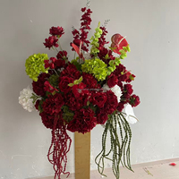 Guirlande d'allée de mariage, fleurs artificielles en soie longue durée, boule de fleurs artificielles en soie, décoration de mariage, centres de table de mariage