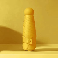Nouvel arrivage de parapluie de voyage de poche de protection UV de parasol de couleur pure Mini 5 parapluie de cadeaux d'affaires en plastique de carton pliant