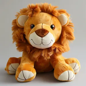 高品质定制毛绒玩具狮子毛绒动物毛绒玩具让您的设计毛绒娃娃制造商定制毛绒玩具